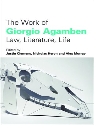 cover image of The Work of Giorgio Agamben